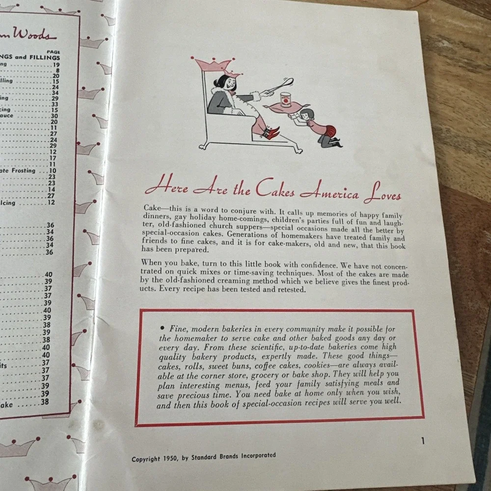 1950 Royal Cream of Tarter Baking Powder‎ Cake Cookbook Recipes Advertising